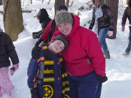 Keri and Devin enjoying the snow